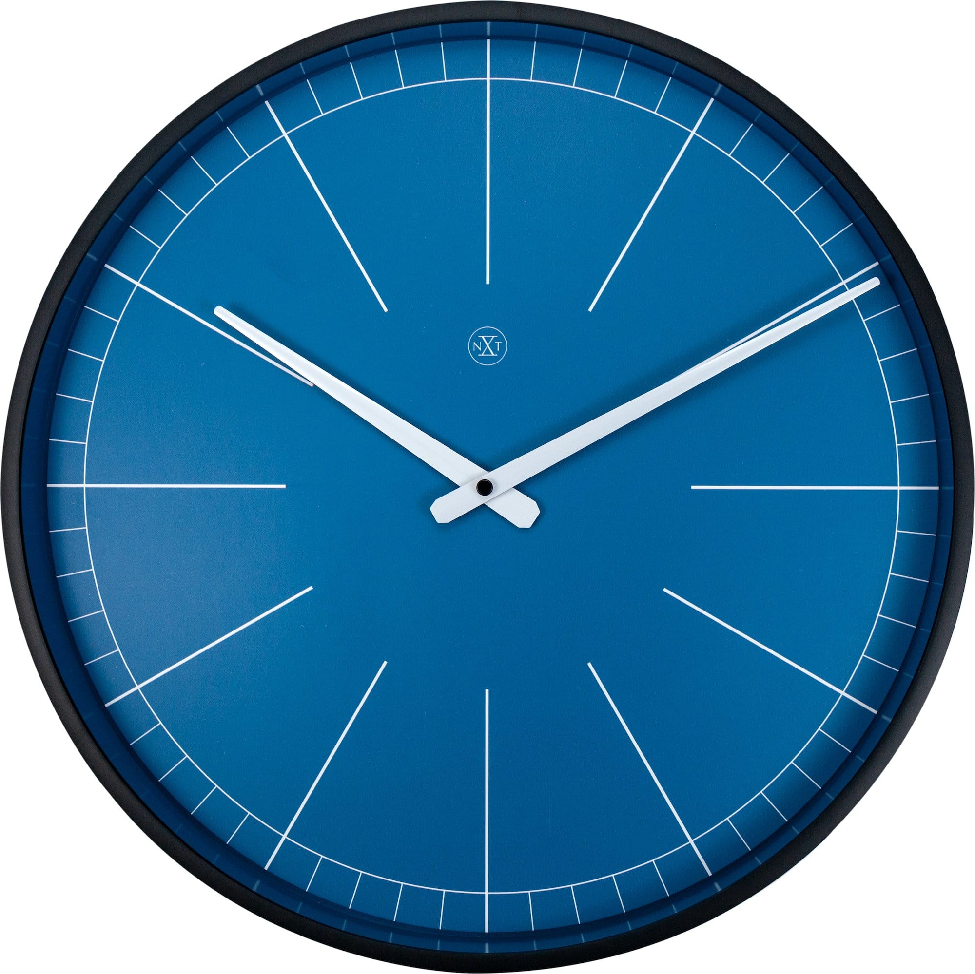 NeXtime Clocks 40cm gray plastic wall clock with minimalist design, showing black hour and minute hands on a clean face.